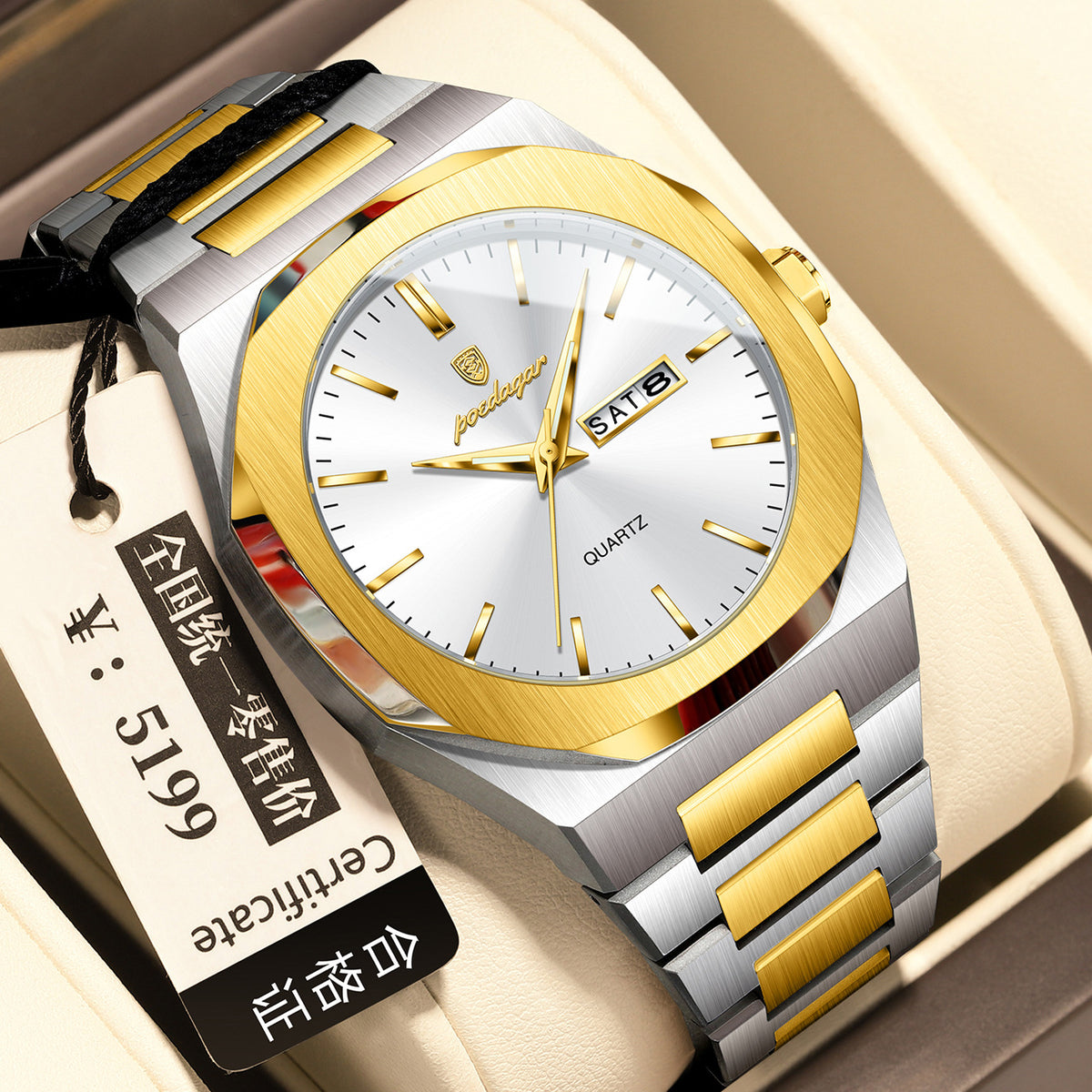 Männer-Wasserdichte Leuchtende Quarz-Uhr – Bild 3 | LuxeStyle