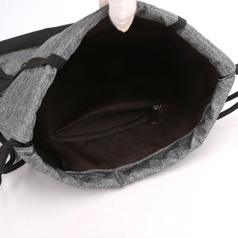 Wasserdichter Oxford-Stoff Turnbeutel-Rucksack – Bild 7 | LuxeStyle