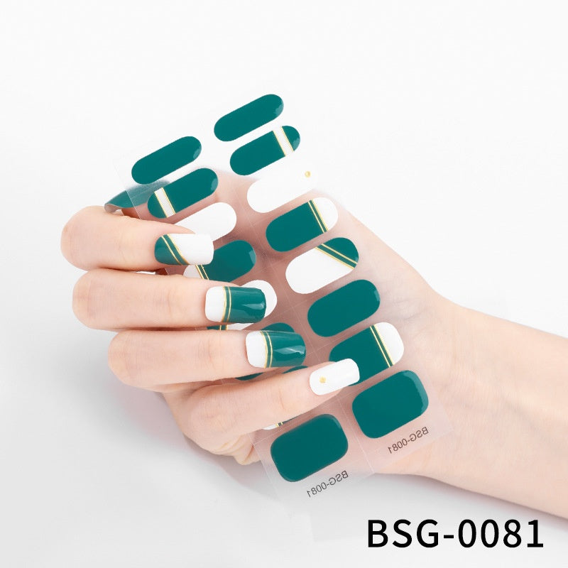 Semi-cured Gel-Nagelsticker 3D-Bronzing – Bild 10 | LuxeStyle
