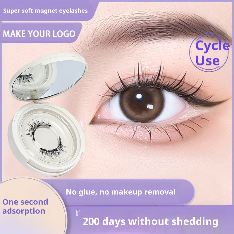 Magnetische Wimpern mit integrierter Zange