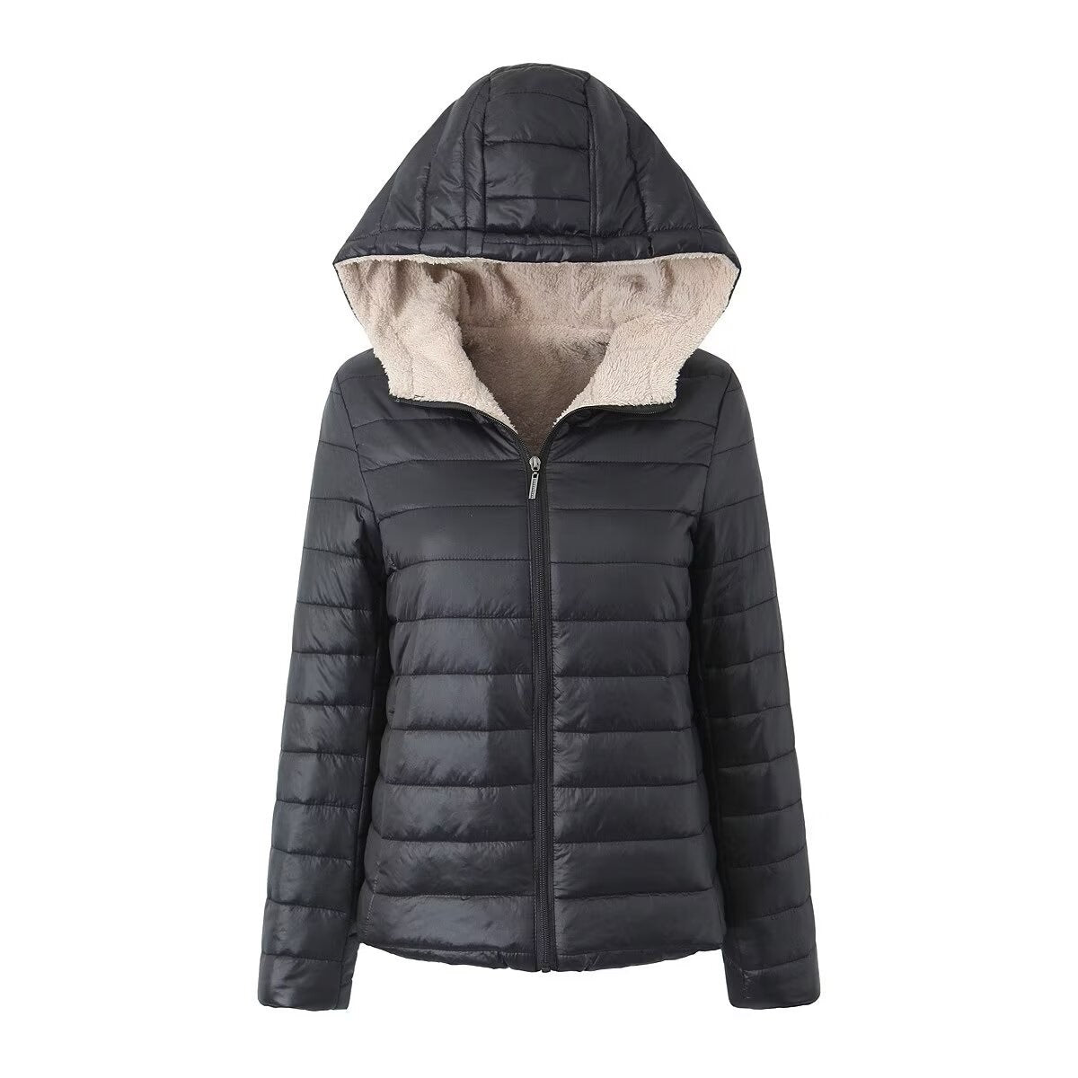 Weibliche Hooded Fleece Jacke – lockerer Schnitt – Bild 8 | LuxeStyle