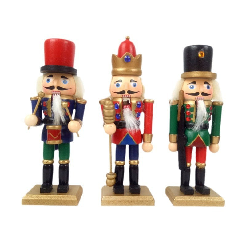 Nussknacker Soldaten-Figuren aus Holz (3er-Set) – Bild 3 | LuxeStyle