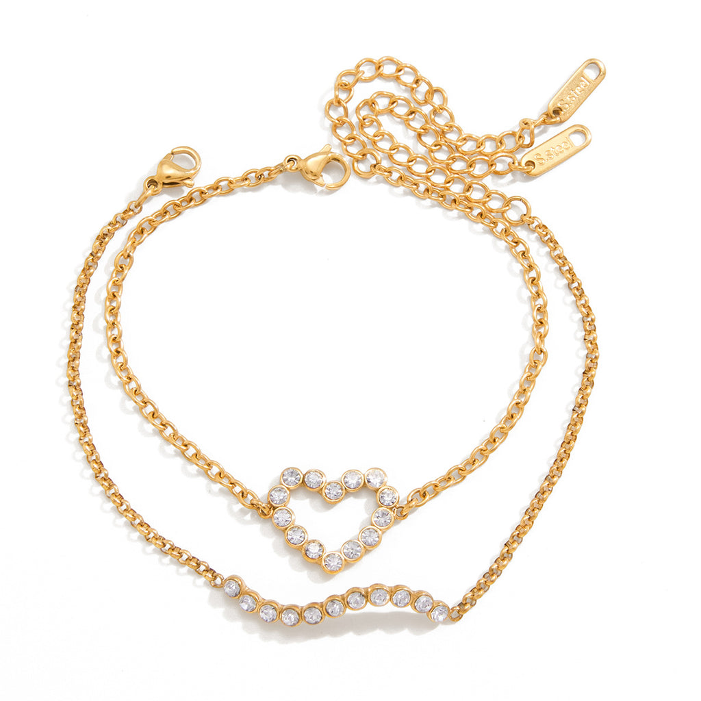 Stainless-Steel Herzschmuckarmband – Bild 8 | LuxeStyle