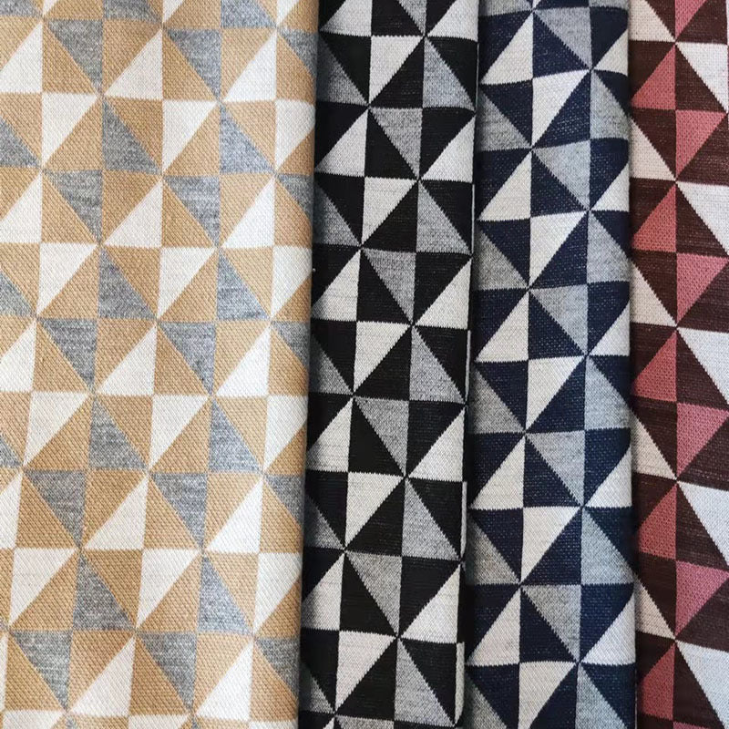 Jacquard Strickstoff mit Schachbrettmuster | LuxeStyle