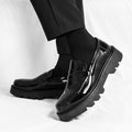 Slipper-Loafer aus Mikrofaser, Schwarz Glänzend – Bild 6 | LuxeStyle