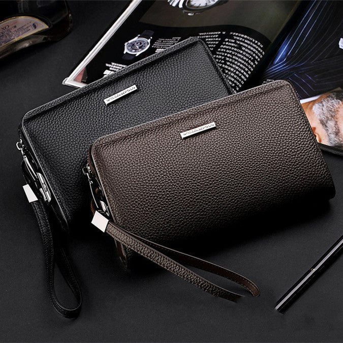 Echter Leder Clutch mit Zahlenschloss – Bild 2 | LuxeStyle