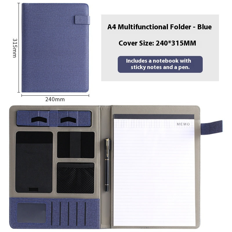 A4 Leder Ordner mit Multifunktion – Bild 4 | LuxeStyle