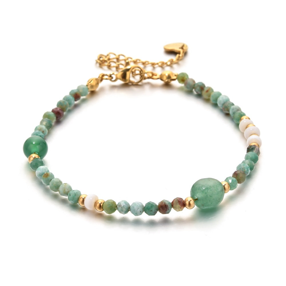 Glas- und Natursteinperlen-Armband – Bild 2 | LuxeStyle