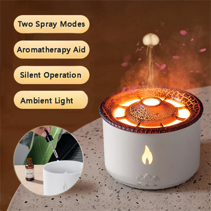 Vulkan Aroma Diffuser mit Flammen- & Quallen-Effekt – Bild 7 | LuxeStyle