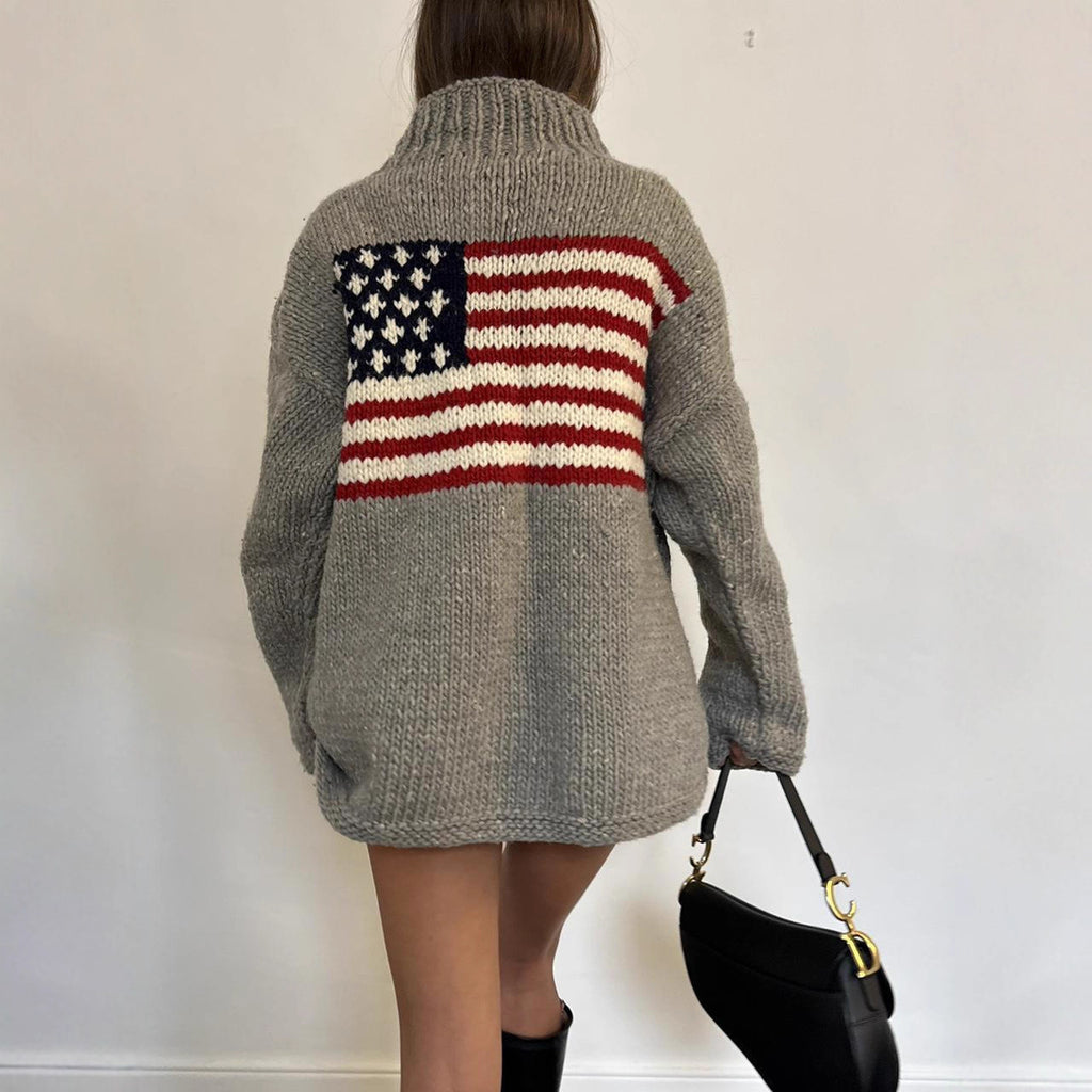 Lockerer Strickpullover mit Rundhals – Ansicht 7