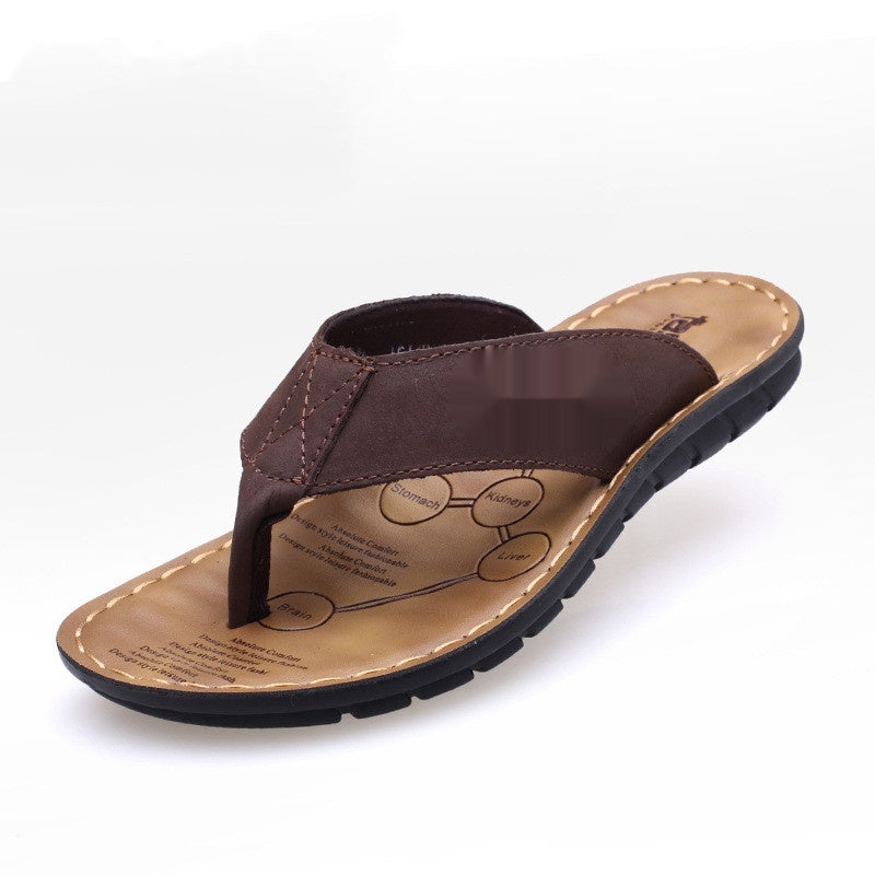 Herren Flip-Flops aus Rindsleder