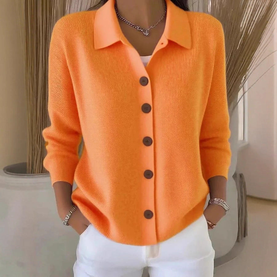 Strick-Cardigan mit Reverskragen für Damen