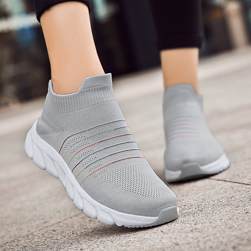 Feizhi Damen Socken-Sneaker mit weicher Sohle – Bild 2 | LuxeStyle