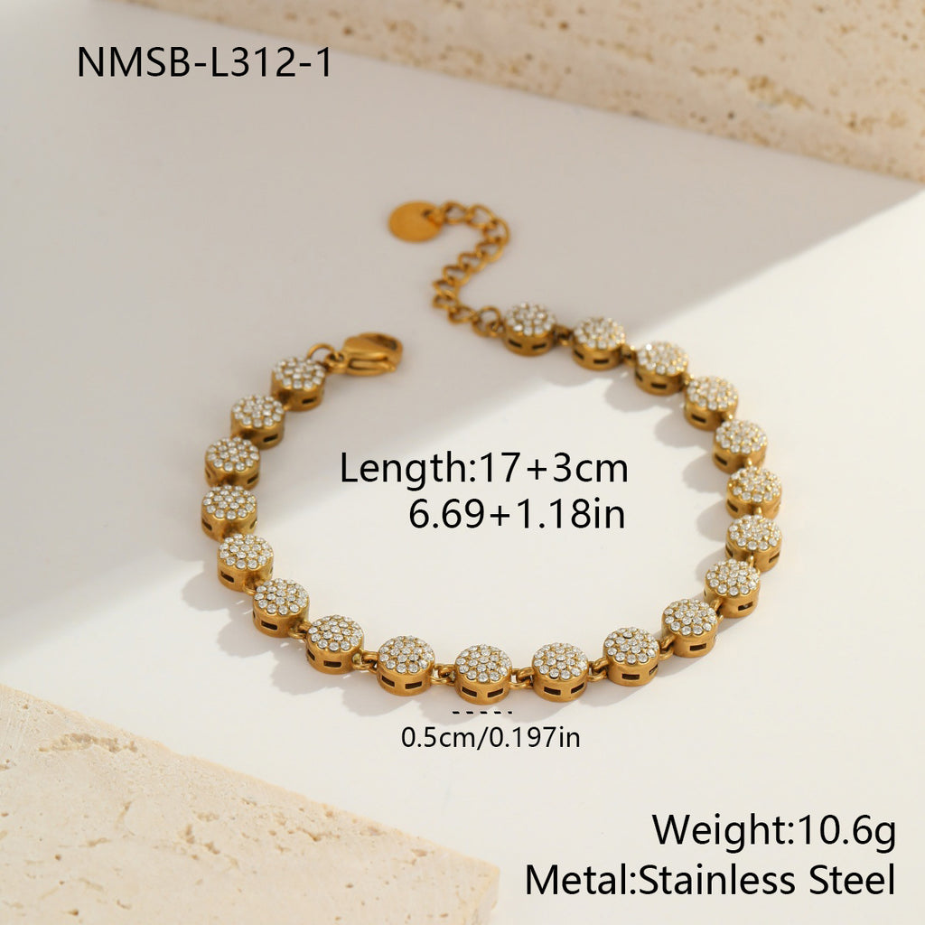 Herz-Zirkon Armband aus farbbeständigem Edelstahl – Bild 20 | LuxeStyle