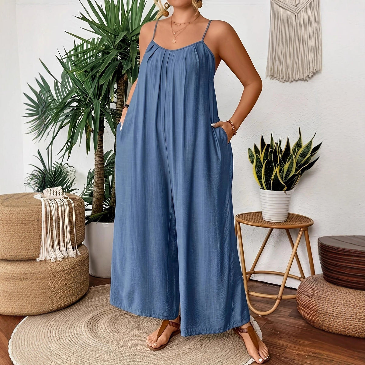 Eleganter Casual Jumpsuit mit weitem Bein – Bild 1 | LuxeStyle
