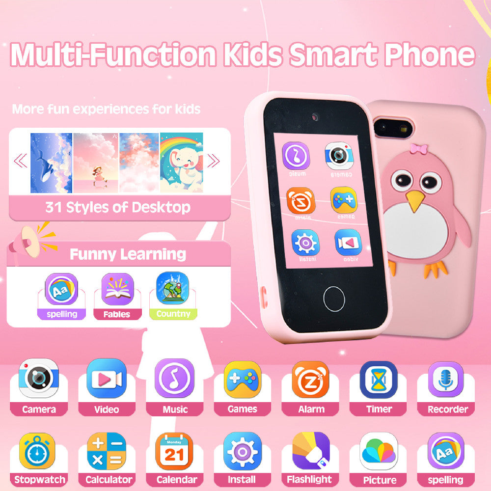 Kindersmartphone Silikon-Pinguin-Spielzeug
