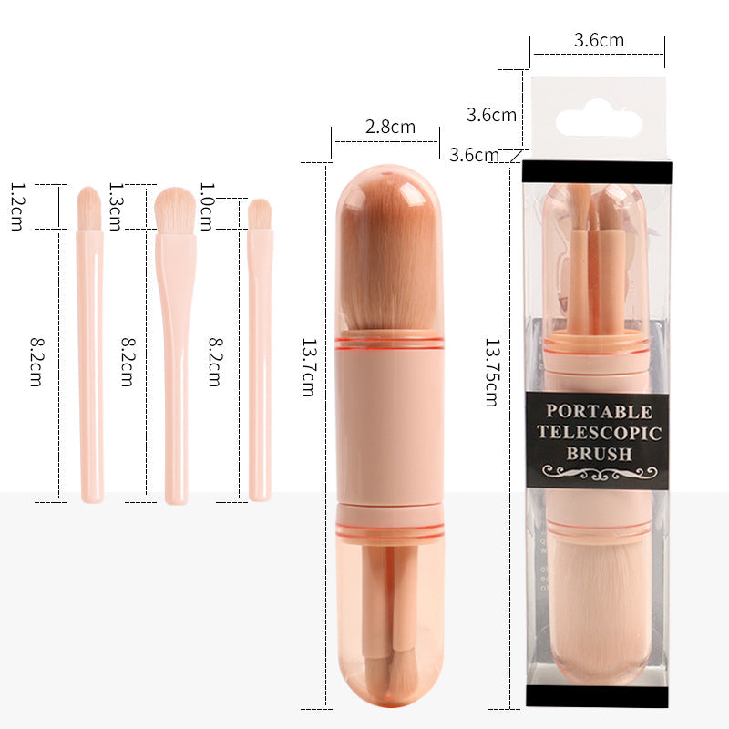 4-in-1 Reise-Make-up Pinselset