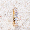 Zirkonia-Ring schmal mit geometrischem Design | LuxeStyle