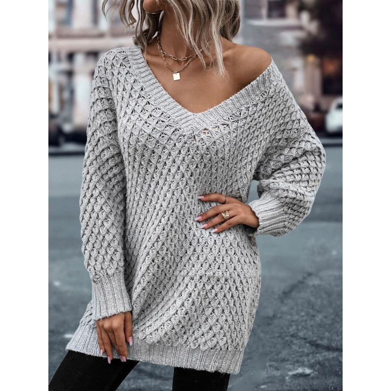 Legerer Pullover mit extra-langen Ärmeln – Ansicht 4
