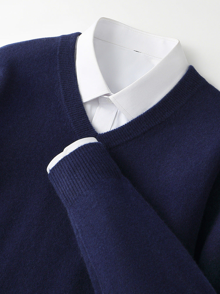 V-Ausschnitt Pullover aus Kaschmir