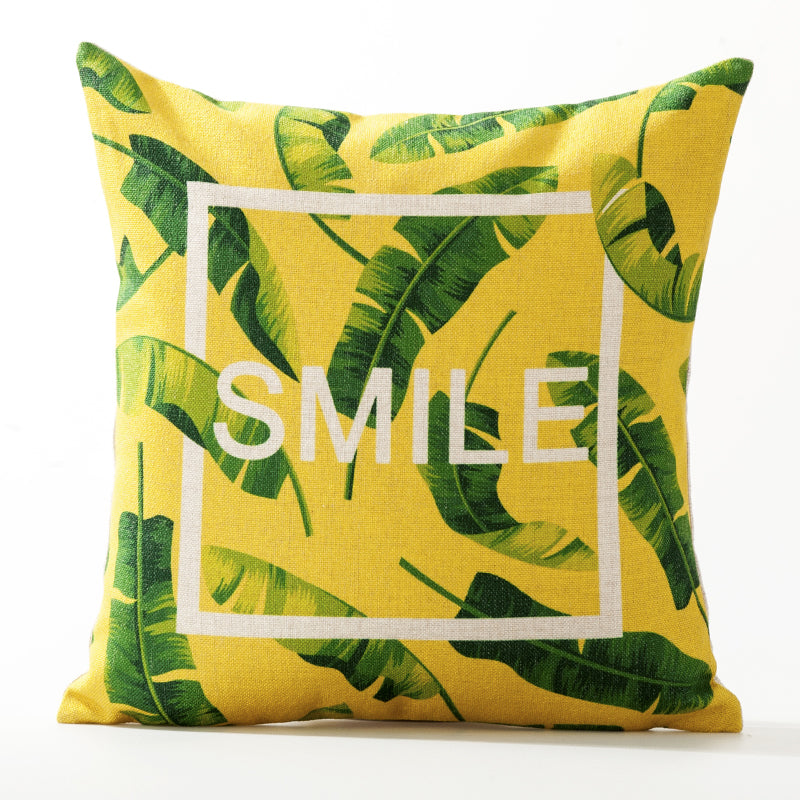 Kissenhülle American Yellow Bottom Plant Ins