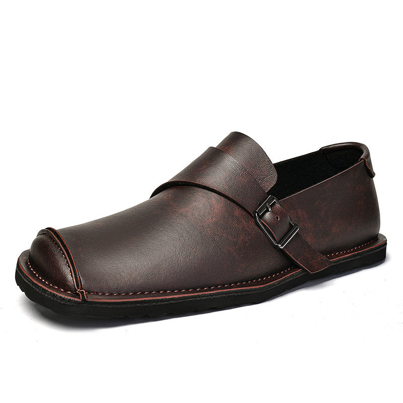 Vintage Leder Slipper für Herren