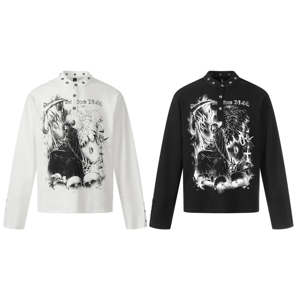 Langarmshirt mit Print für Herren – Bild 3 | LuxeStyle