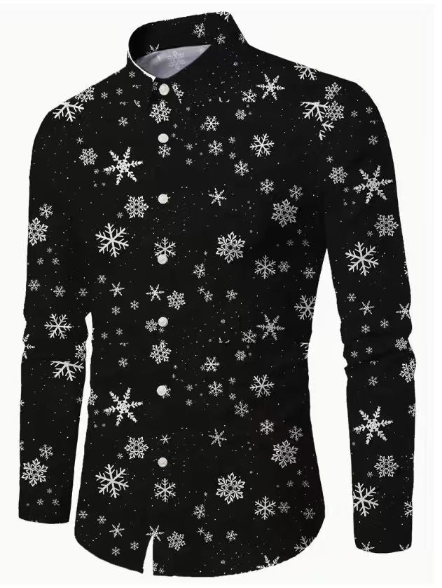 Weihnachts-Langarmshirt für Herren – Bild 3 | LuxeStyle