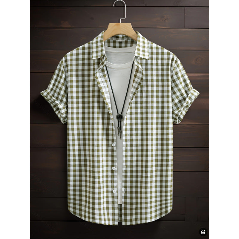 Herren Kurzarmhemd mit modischem Print – Bild 7 | LuxeStyle