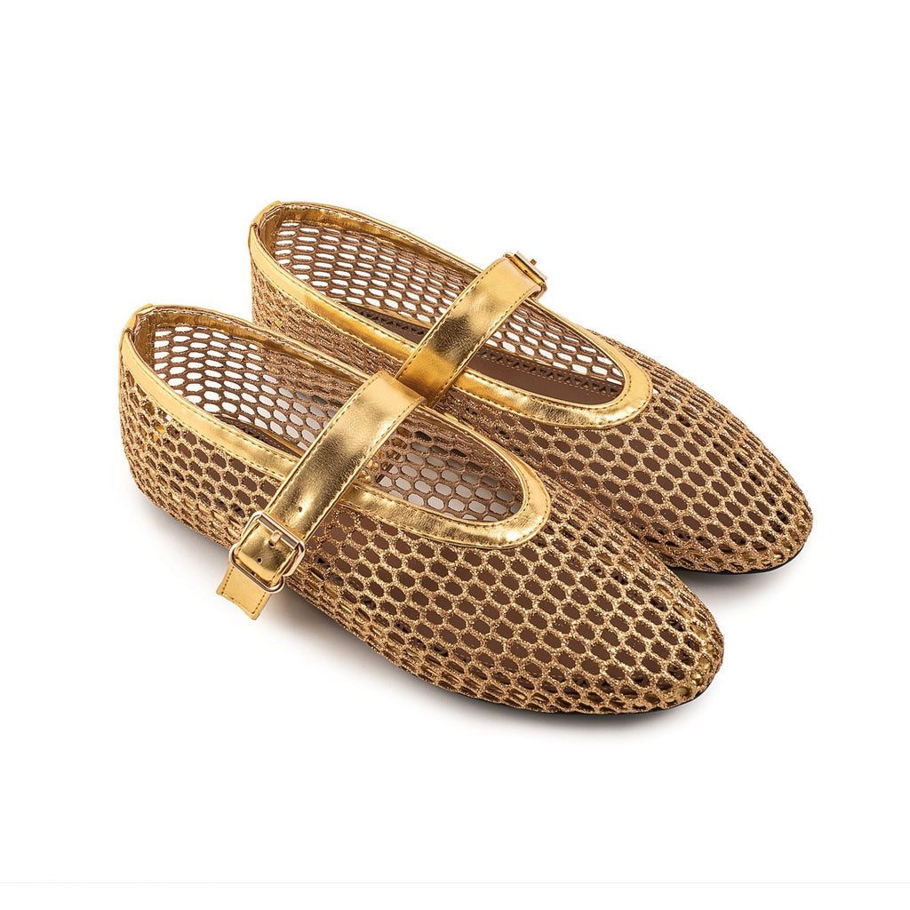 Mary Jane Mesh-Ballerinas mit Knöchelschnalle – Bild 15 | LuxeStyle