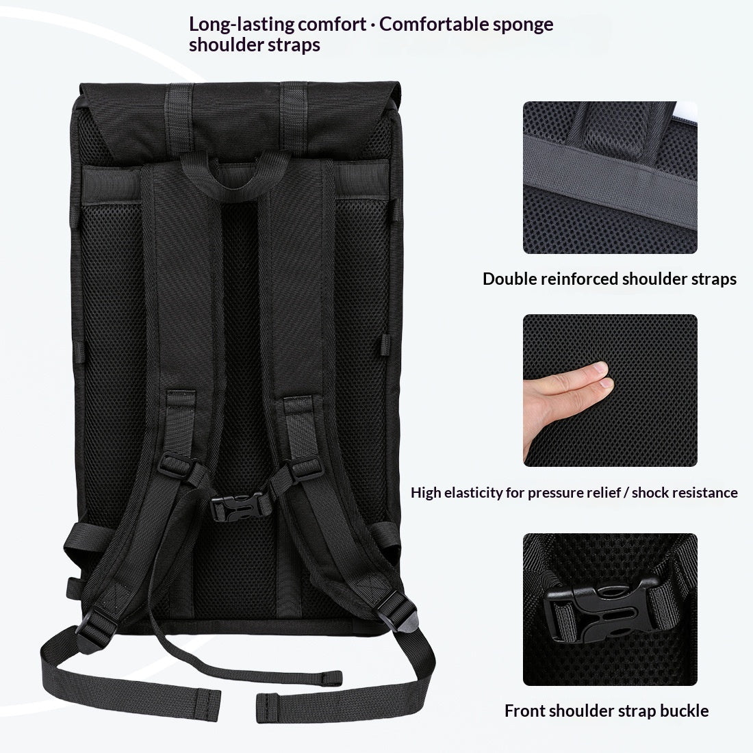Reise-Rucksack mit grossem Fassungsvermögen – Ansicht 6