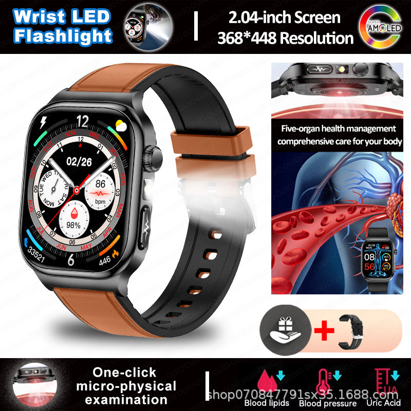 Smartwatch mit Bluetooth-Telefonie und Taschenlampe – Bild 5 | LuxeStyle