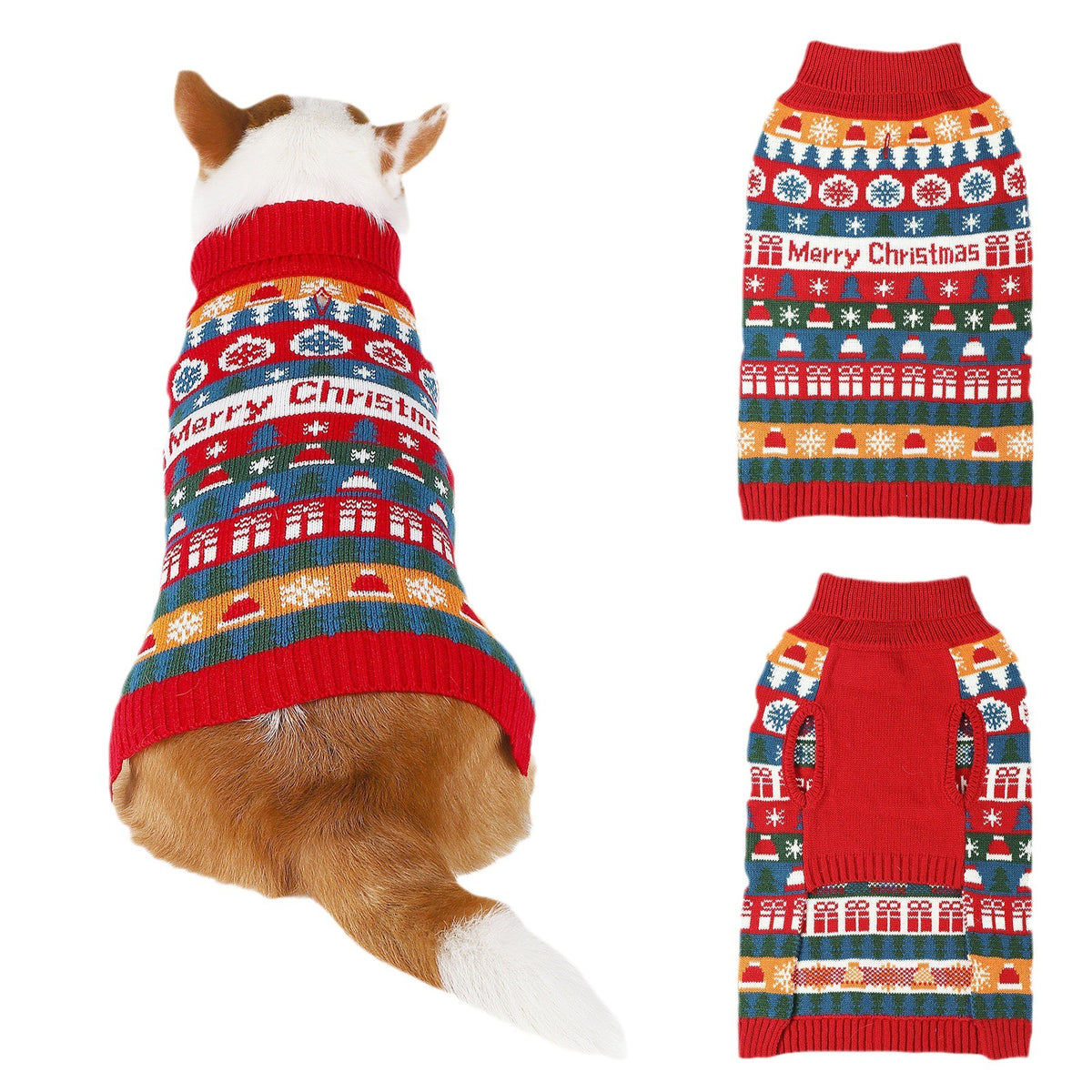 Herbst- und Winterweihnachtspullover für Hunde – Bild 3 | LuxeStyle