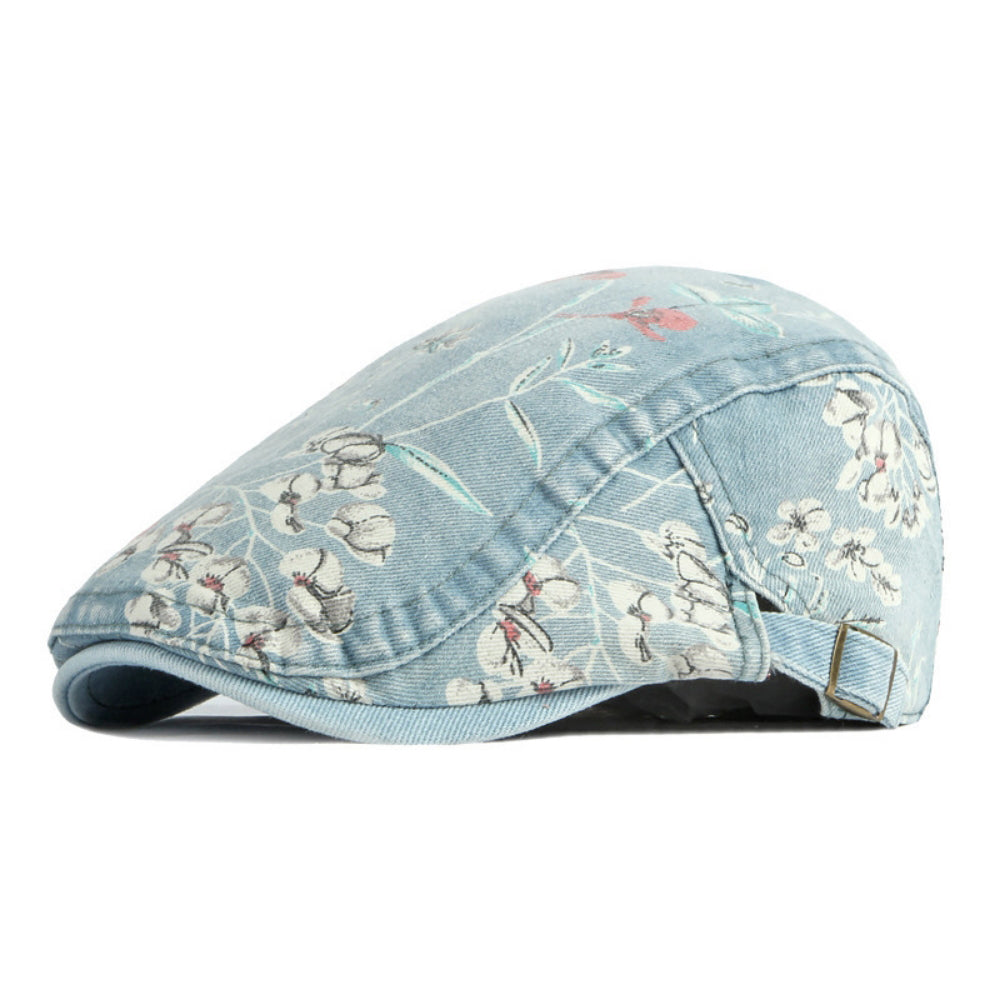 Blumen-Snapback-Cap im Vintage-Stil
