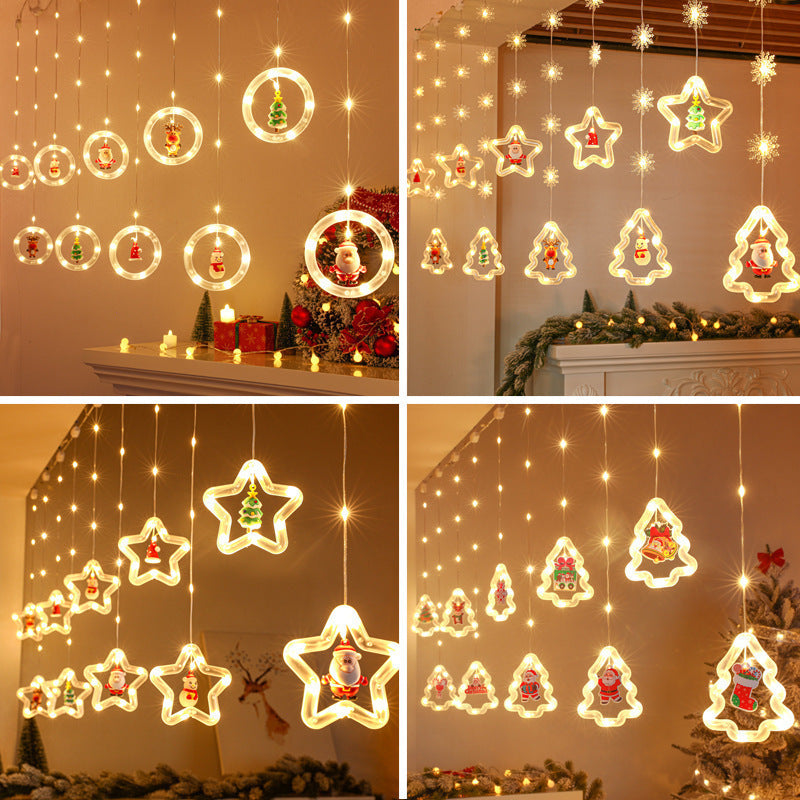 LED Lichtervorhang «Santa Claus»