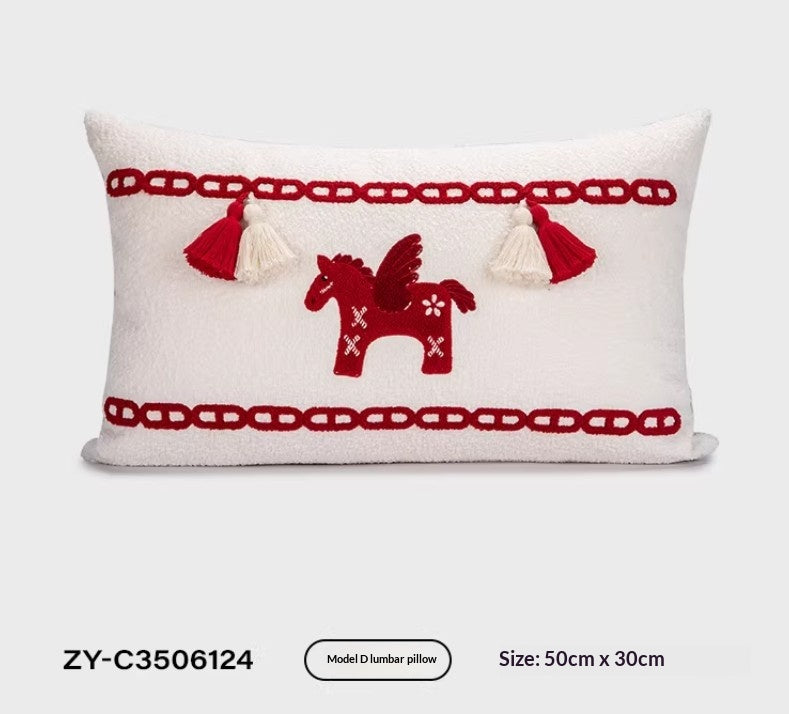 Festlicher Sofakissenbezug mit Tiermotiven – Ansicht 8
