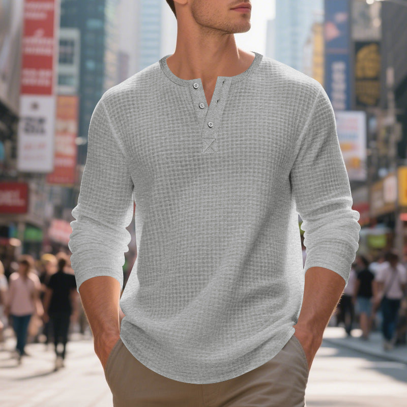 Herren-Pullover mit kleinem Karomuster