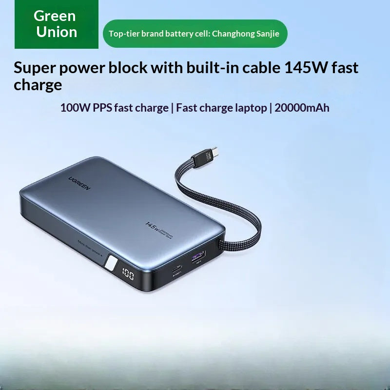 UGREEN 67W Powerbank mit integriertem USB-C Kabel