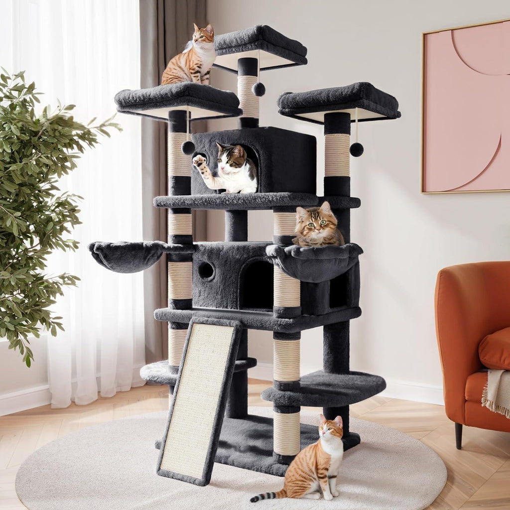 Katzenbaum mit Kratzbaum und Bett