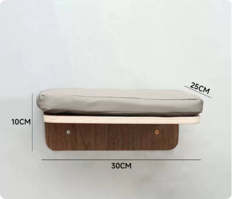 Wandmontierter Katzenbaum aus Massivholz – Ref. CJ-2603040142431619300