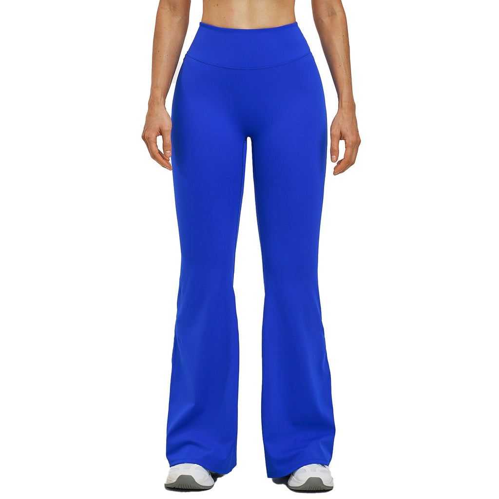 High-Waist Fitnesshose mit leicht ausgestelltem Bein