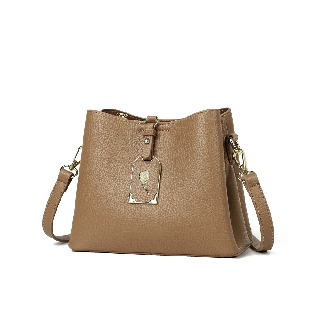 Schulter-Crossbody-Bag mit Textur