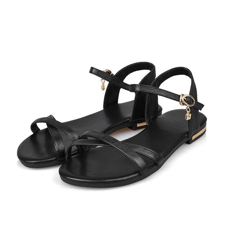 Flache Zeh-Sandalen in grosser Grösse – Bild 4 | LuxeStyle