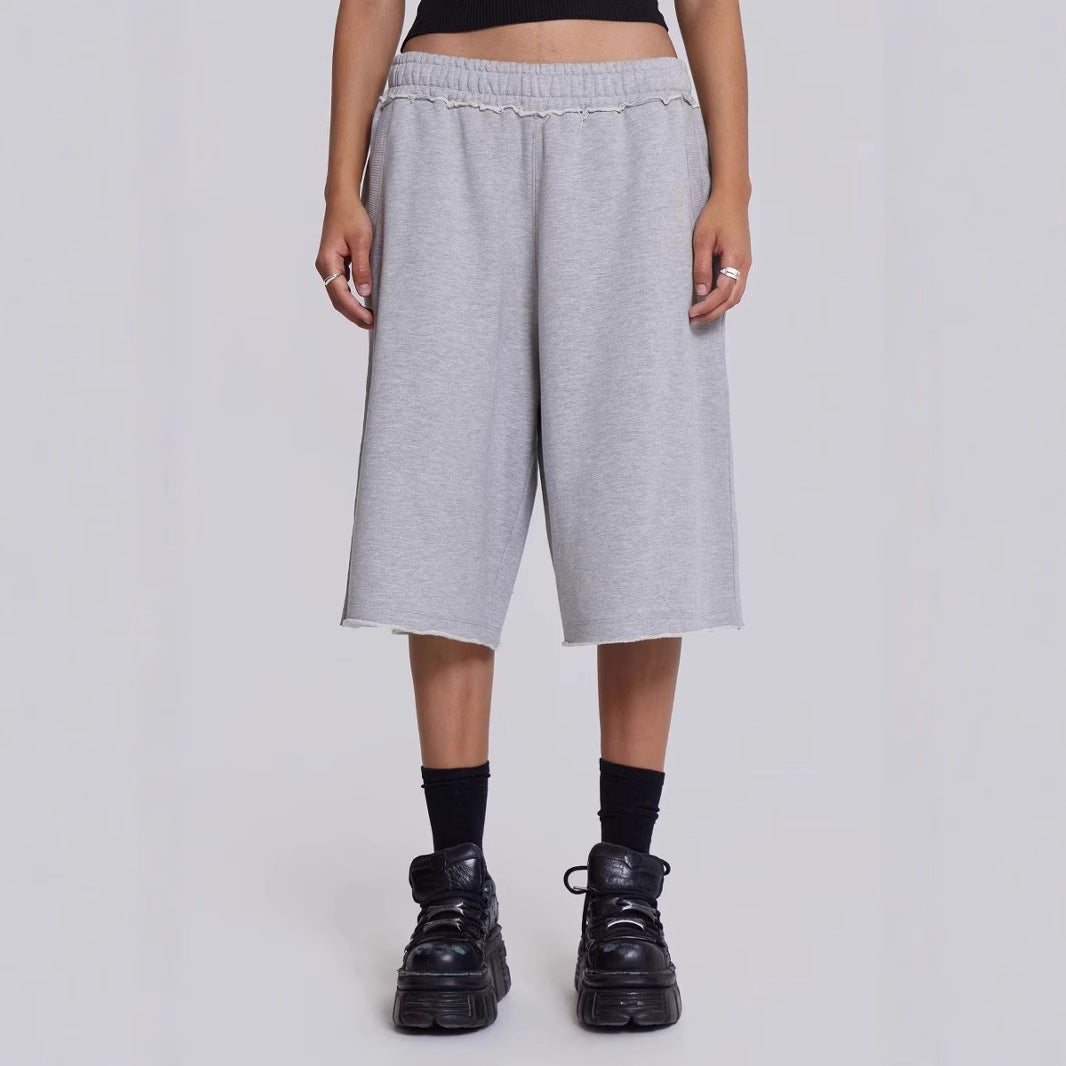 Freizeit-Shorts im Retro-Stil mit Fransen