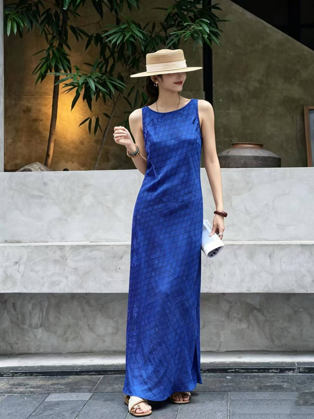 Ärmelloses Casual-Kleid im Vintage-Stil
