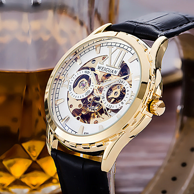 Mechanische Herrenuhr, wasserdicht, leuchtend – Bild 8 | LuxeStyle