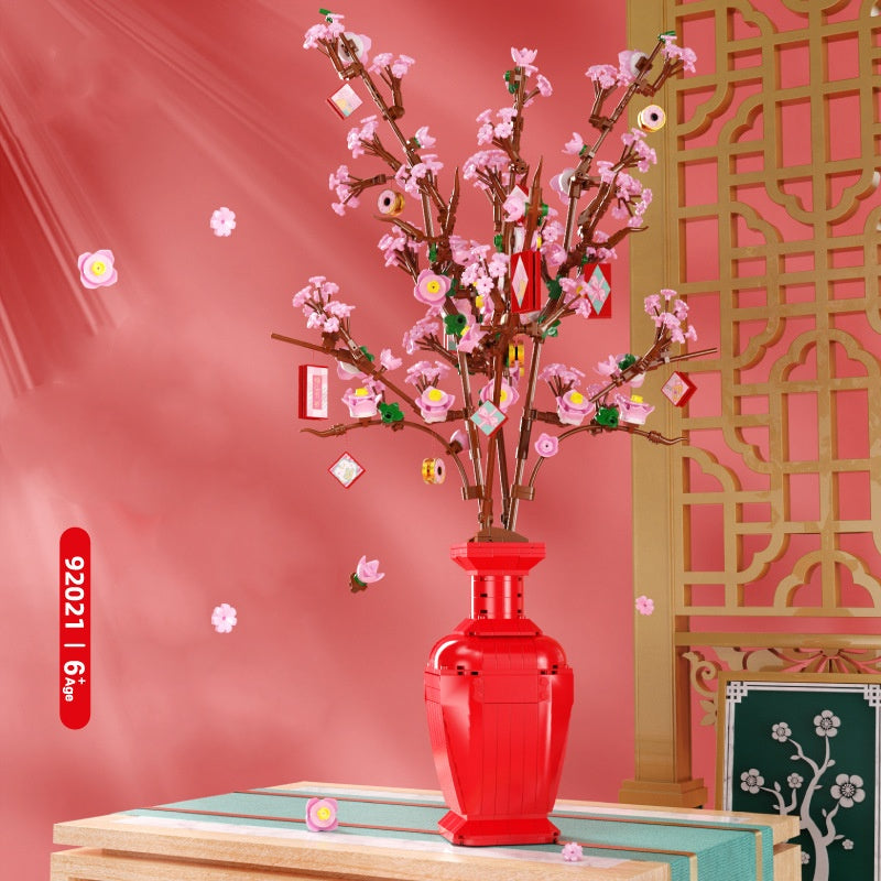 Pfirsichblüten-Vase zum Zusammenbauen – Bild 2 | LuxeStyle