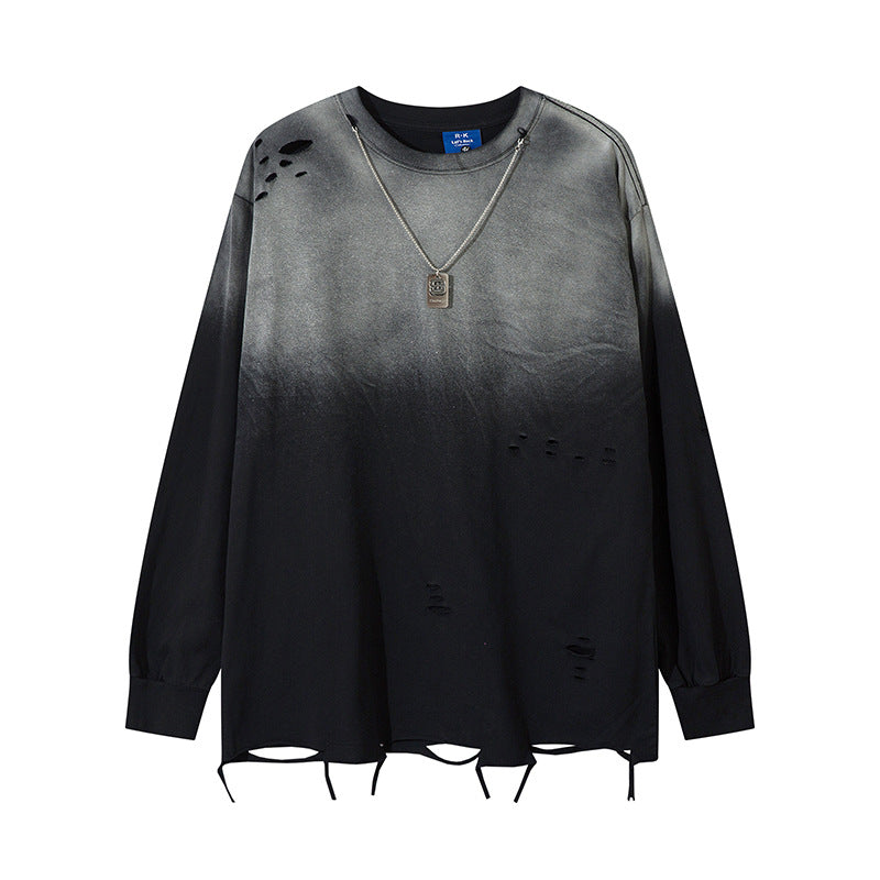 Langarm-Shirt mit Farbverlauf – Bild 6 | LuxeStyle