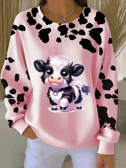 Weihnachts-Style Bequem Damenpullover