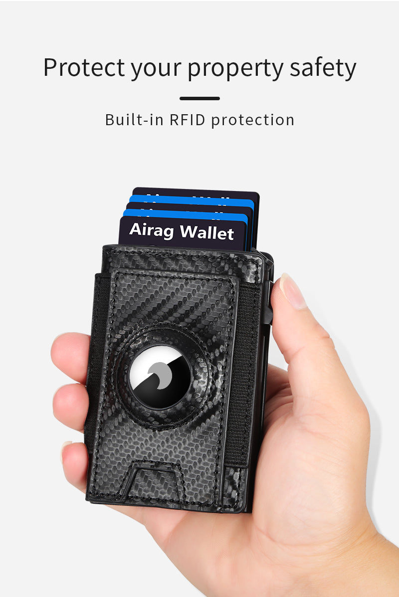 Slim Wallet mit RFID-Schutz und Kartenautomatik